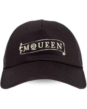 McQueen Gorra con logo bordado - Negro