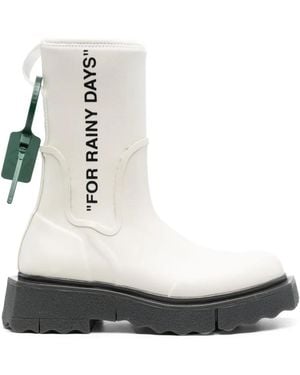 Off-White c/o Virgil Abloh Off, Botas De Lluvia ‘Esponja’ , Mujer, Talla - Blanco