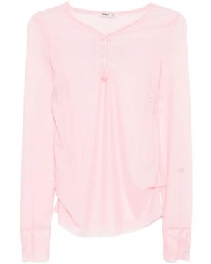 OPEN YY Mesh Hooked T-Shirt - Pink