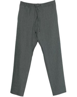 Canali Hose mit Slub-Struktur - Grau