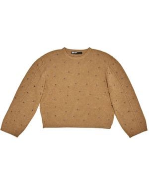 Bimba Y Lola Pull À Col Rond Orné De Clous - Neutre