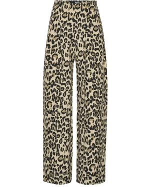 ROTATE BIRGER CHRISTENSEN レオパード パンツ - ホワイト