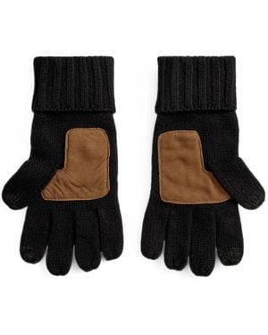 Polo Ralph Lauren Handschuhe Aus Merinowolle Für Touchscreens - Schwarz