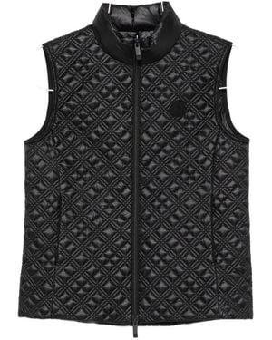 Moncler Quilted Sleeveless Jacket - Black