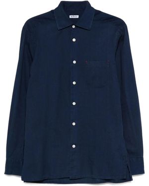 Kiton Long Sleeve Button Down Shirt - Blue