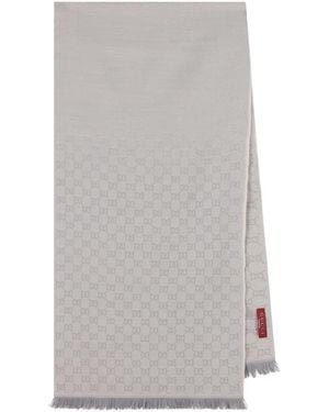 Gucci Pañuelo con flecos - Gris