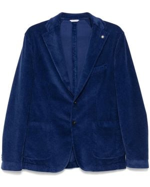 Manuel Ritz Corduroy Blazer - Blue