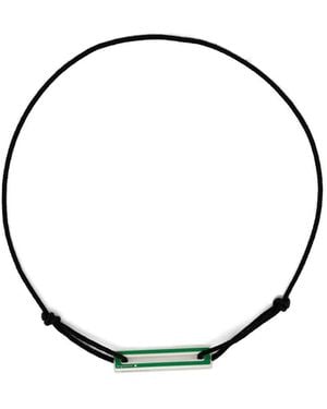 Le Gramme Lacquered Cord Bracelet 1,7G - Metallic