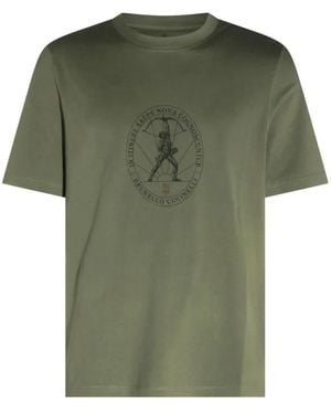 Brunello Cucinelli Graphic-Print T-Shirt - Green