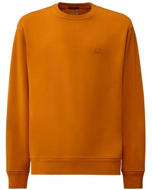 C.P. Company Logo Crew-Neck Jumper - Orange
