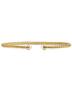 David Yurman Micro Cablespira Flex Bracelet - White