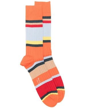 Paul Smith Calzini A Righe - Bianco