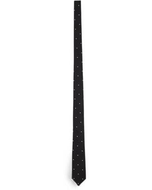 Tom Ford Polka-Dot Tie - White