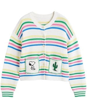 Chinti & Parker X Snoopy Peanuts Vacation Cardigan - Blue