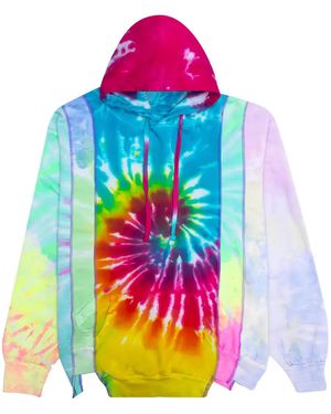 Needles Tie-Dye Panelled Hoodie - Pink