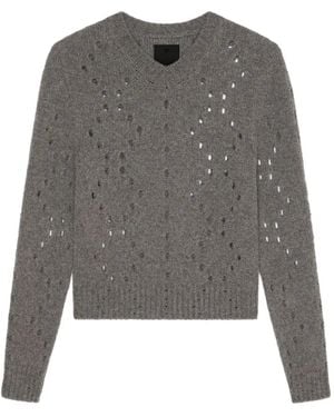 Givenchy V-Neck Jumper - Grey