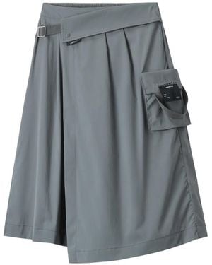 Izzue Minifalda Con Detalle De Hebilla - Gris