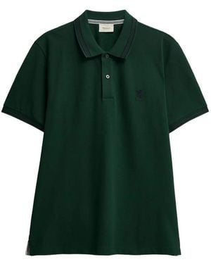 Pringle of Scotland Tipping-Detail Piqué-Knit Polo Shirt - Green