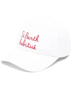 MC2 Saint Barth Embroidered-Logo Cap - White