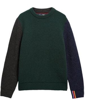 Barbour X Paul Smith Pullover Mit Zopfmuster - Grün