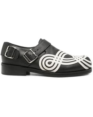 STEFAN COOKE Braided Biker Monk Shoes - White