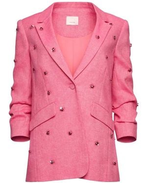 Cinq À Sept Wildflower Paillette Kylie Blazer - Pink