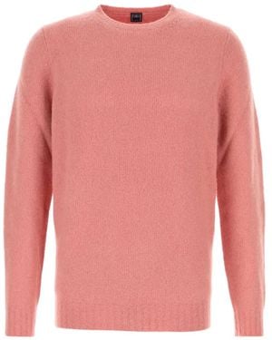 Fedeli Wool-Blend Jumper - Pink