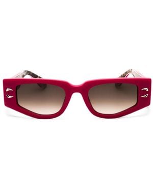 Roberto Cavalli Geometric-Frame Sunglasses - Pink