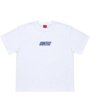 corteiz Logo-Print Cotton T-Shirt - White