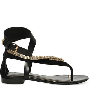 Lanvin Sandali Con Fibbia - Nero