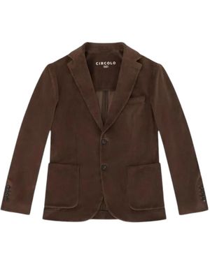 Circolo 1901 Tiny Corduroy Single-Breasted Blazer - Brown