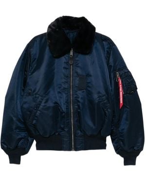 Mastermind Japan Mastermind World X Alpha Industries B-15 Flight Jacket - Blue