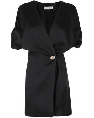 Raquel Diniz Anastasia Draped Mini Dress - Black