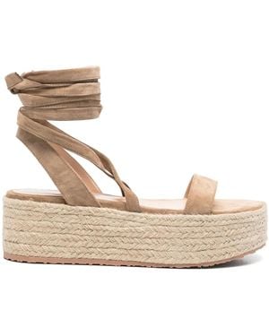 【関税・送料込】GIANVITO ROSSI エスパドリーユ スエード Gianvito Rossi スエード エスパドリーユ ブラウン | Lyst