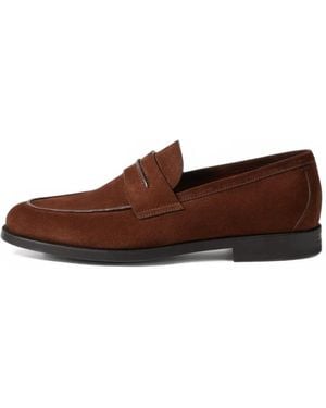 ZEGNA Suede Mocassin Corso Loafers - Brown