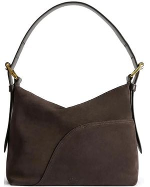 Atp Atelier Mini Bassanina Suede Shoulder Bag - Brown