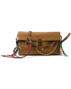 Prada Borsa A Spalla Soft Sound Grande - Marrone