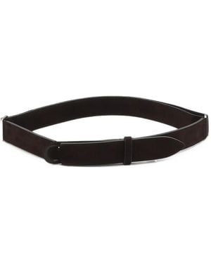 Orciani Cloudy Suede Belt - White