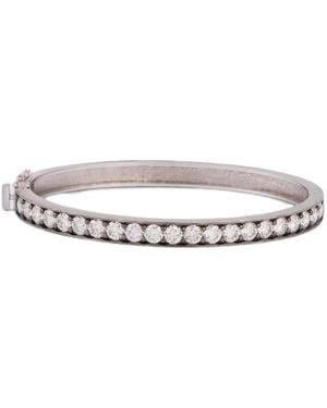 Sylva & Cie Eleni Diamond Bangle - White