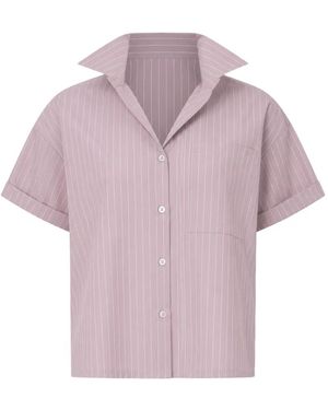 Arlo Mott Clark Pinstriped Shirt - Purple