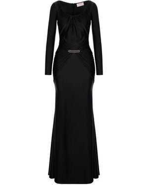 V:PM ATELIER Delia Ruched Dress - Black