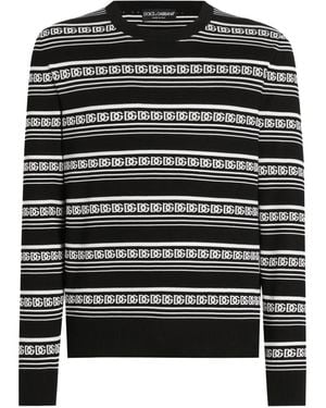 Dolce & Gabbana Sweatshirt Aus Seide - Schwarz