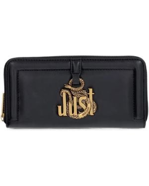 Just Cavalli Just Snake Wallet - Black