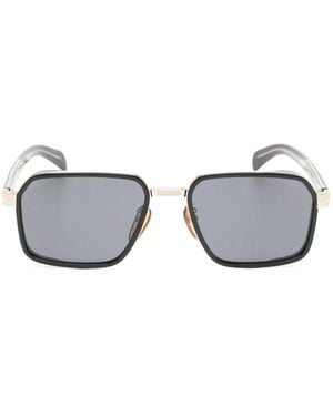 David Beckham Gafas De Sol Con Montura Geométrica - Gris