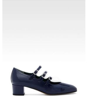 CAREL PARIS Kina Buckle-Strap Court Shoes - Blue