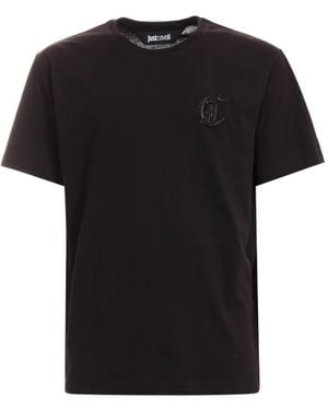 Just Cavalli Logo-detail T-shirt - Schwarz