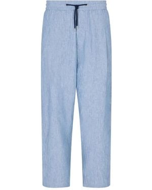 Giorgio Armani Drawstring Trousers - Blue