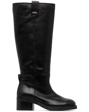 KARL LAGERFELD 55Mm Brooklyn Boots - Black