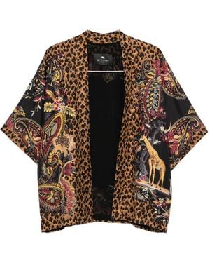 Etro Paisley-Print Shirt - Black