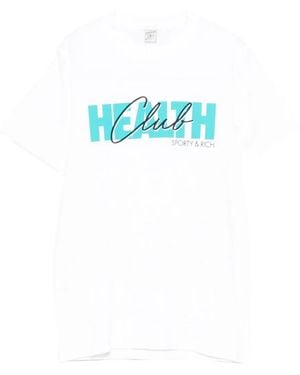 Sporty & Rich Logo-Print T-Shirt - Blue